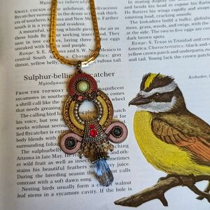 Vintage Estate Boho Chic Colorful Rhinestone Necklace